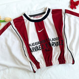 Nike camiseta crop vintage stripes
