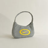 Nike handmade upcycled bag grey & yellow