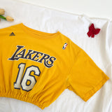Lakers camiseta crop vintage Gasol