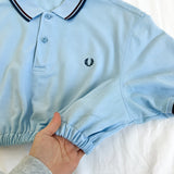 Fred Perry polo crop vintage blue