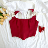 CORSET RED BOW