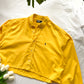 (XL) Ralph Lauren camisa crop vintage yellow
