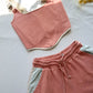 (S/34-36) Adidas reworked corset set vintage salmon pink OUTLET