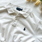 (XS) Ralph Lauren polo crop vintage white petite