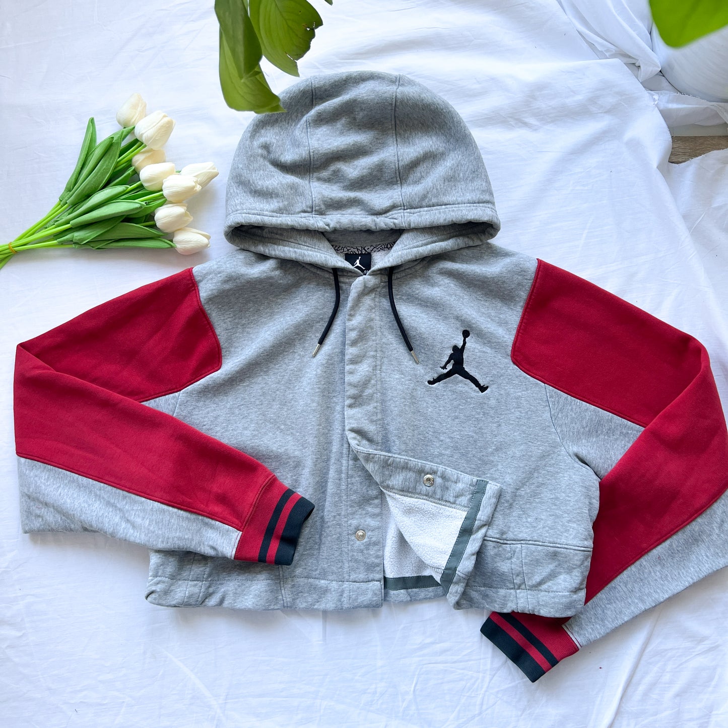 (XL) Nike Jordan chaqueta crop vintage beisbolera