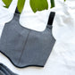 (S/32-34) Nike reworked corset set vintage grey