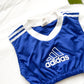 (XS/S) Adidas set crop vintage blue football