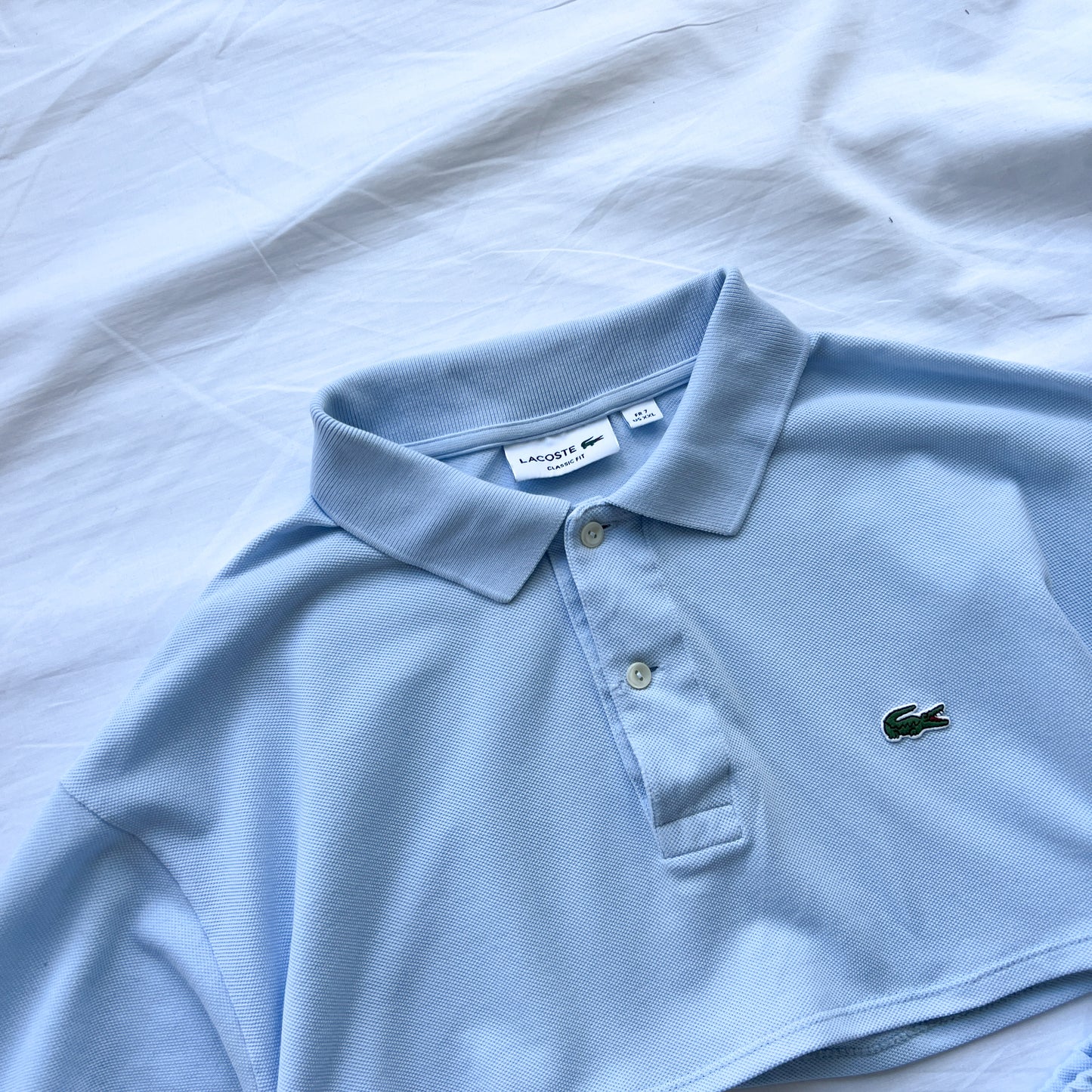 (XS/S) Lacoste reworked set vintage baby blue
